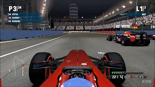 F1 2012 - Marina Bay Street Circuit - Singapore (Singapore Grand Prix) - Gameplay