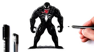 How to draw Venom | Drawing tutorial