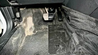 Как идеально очистить ковёр автомобиля от песка и грязи ! химчистка ковролин автомобиля!