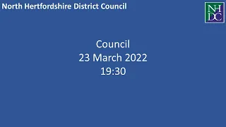 Meeting: Council - 23 March 2022