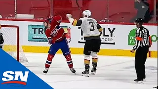 No Penalty After Brayden McNabb Punches Nick Suzuki In Front Of Ref