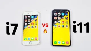 iPhone 7 Vs iPhone 11 in 2023 - Speed Test!! iOS 15.7.9 Vs 16.6.1