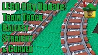 LEGO City Update - Train Track Ballast - Straight & Curved 🚆🏹