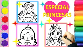 Aprender a Fazer Desenhos de Princesas para Crianças |  Desenho, Pintura e Coloração infantil