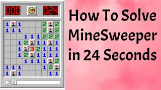 How To Solve Minesweeper Fast "24 Seconds" ( Rules Explained )