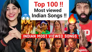 Top 100 Most Viewed Indian Songs on Youtube of All Time | Most Watched Indian Songs Reaction