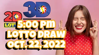 October 22, 2022 | 5pm LOTTO RESULT TODAY #pcsolottoresults #lottery