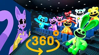 Smiling Critters 360° - CINEMA HALL | CATNAP react to Poppy Playtime Chapter 3  | VR/360° Experience