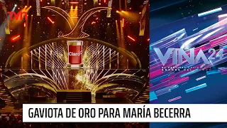 ¡María Becerra es premiada con la Gaviota de Oro en Viña 2024!  | #Viña2024