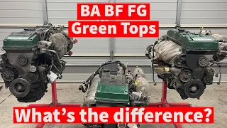 Comparing Ford Barra Green Tops