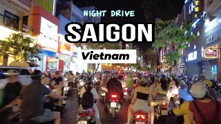 Vietnam | Night drive through Saigon’s downtown | Ho Chi Minh drive at night | District 1