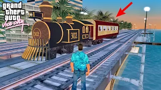 Secret Locomotive Train Location in GTA Vice City (Hidden Place - GTAVC Super Fast Bullet Train)