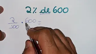 2% de 600 - Porcentagem - Como calcular?