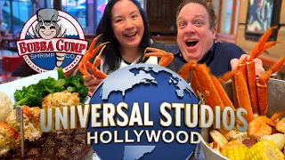 We Ate the Most EXPENSIVE Seafood at Bubba Gump Shrimp at Universal CityWalk Hollywood 🦐