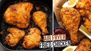 The Best Air Fryer Buttermilk Fried Chicken (Super Crispy and Tender!)