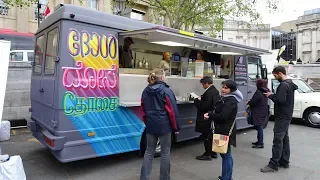 Mysore Masala Dosas' & Paneer Dosas + Samosas by "Dosa Deli" Mobile Indian Street Food Truck, London