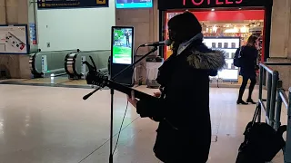 Waterloo station performance | A lonely girl live performance