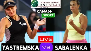 Sabalenka vs Yastremska Live Streaming | Rome Open 2024 | Dayana Yastremska vs Aryna Sabalenka Live