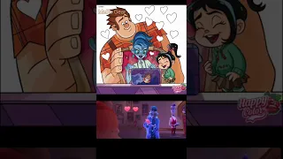 Ralph Breaks The Internet Getting Hearts From Yes! Happy Color App Disney Category with movie scene