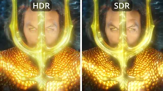 Aquaman HDR vs SDR Comparison (HDR version)