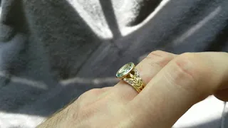 Men's Aquamarine Ring from France, circa 1910