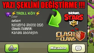 Yazı Şeklini Değiştirmek Nasıl Yapılır ? - Clash Of Clans