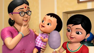 தாத்தா பாட்டி வந்தாச்சு | Tamil Rhymes & Kids Cartoon Stories | Infobells