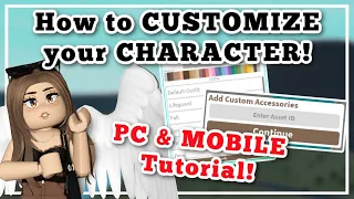 How to Customize Your Character in Bloxburg! *PC & MOBILE* TUTORIAL | BLOXBURG ROBLOX | ROBUILDS