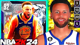 DIAMOND STEPH CURRY GAMEPLAY! WHAT IS THIS CHEF CURRY CARD COOKIN IN NBA 2K24 MyTEAM?