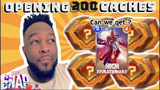Opening 200 Collector’s Reserves Caches to try and get High EVO in MARVEL SNAP! CL 21,000