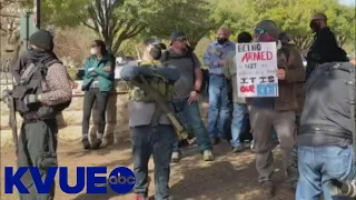 Armed gun rights advocates rally outside the Texas Capitol | KVUE