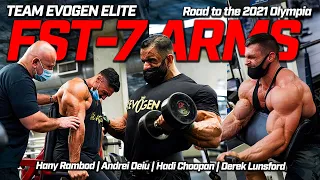 Team Evogen Elite Road to the 2021 Olympia: Hadi + Derek + Andrei |  FST-7 ARMS