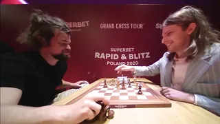 Magnus Carlsen vs Richard Rapport || Superbet Rapid & Blitz 2023 - R9