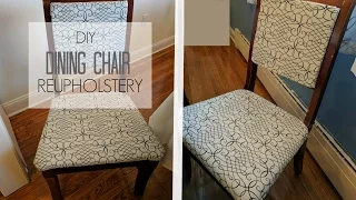 HOW TO REUPHOLSTER A CHAIR AND BACK DIY TUTORIAL | HIP 'N CREATIVE