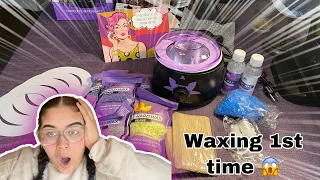 Waxing my legs for the first time!!  |  Amazon waxing kit