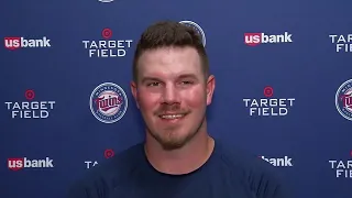 Dylan Bundy after winning his first start for the Twins