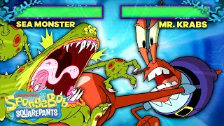 Mr. Krabs Joins the Battle Video Game Arena! 🦀🥊 SpongeBob SquareOff