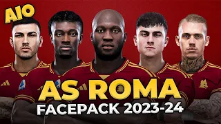AS Roma Facepack Season 2023/24 - Sider and Cpk - Football Life 2023 and PES 2021