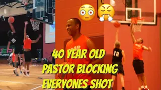 40 Year Old Pastor Pinning/Blocking Shots Like Dikembe Mutombo