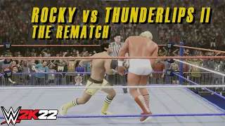 WWE 2K22 | Rocky vs Thunderlips | PS5 4K60