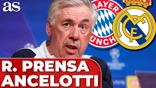 ANCELOTTI, RUEDA PRENSA completa BAYERN - REAL MADRID hoy | CHAMPIONS LEAGUE