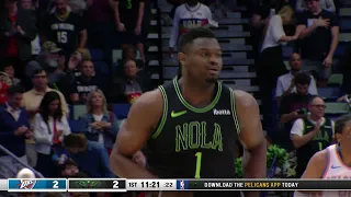 Pelicans Stat Leader Highlights: Zion Williamson with 29 points vs. Oklahoma City Thunder 3/26/24