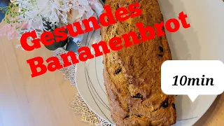 Bananenbrot ohne Zucker, lecker, fluffig, schnell gemacht