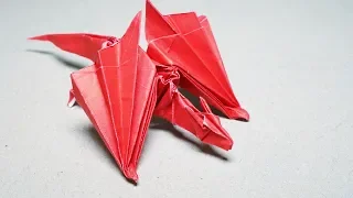 Origami Dragon Nargacuga (Saku) - Paper Folding / Papier Falten / 종이접기 - Paper Crafts 1101 おりがみ