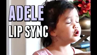 3 YEAR OLD LIP SYNCS TO ADELE - January 23, 2018 - ItsJudysLife Vlogs