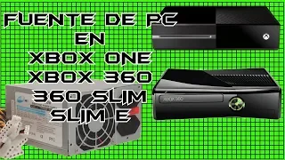 FUENTE DE PC   ATX EN XBOX ONE Y XBOX 360 identificar cables tutorial