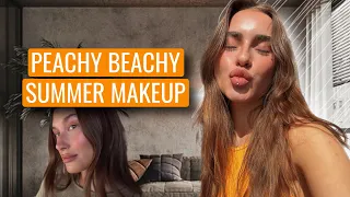 ПОВТОРЯЮ МАКИЯЖ ХЕЙЛИ БИБЕР | PEACHY BEACHY SUMMER MAKEUP