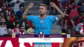 Manchester United vs Manchester City Full Match Gameplay PES 2021 Update Patch 22/23