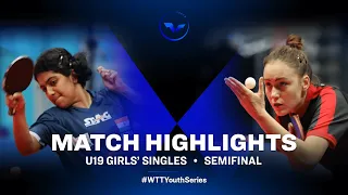 Swastika Ghosh vs Ece Harac | WTT Youth Star Contender Tunis (U19 GS 1/2)