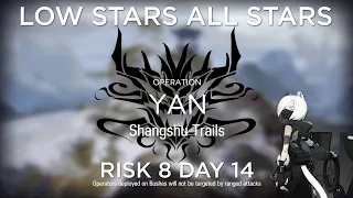 Arknights CC#9 Day 14 Risk 8 with Challenge Guide Low Stars All Stars